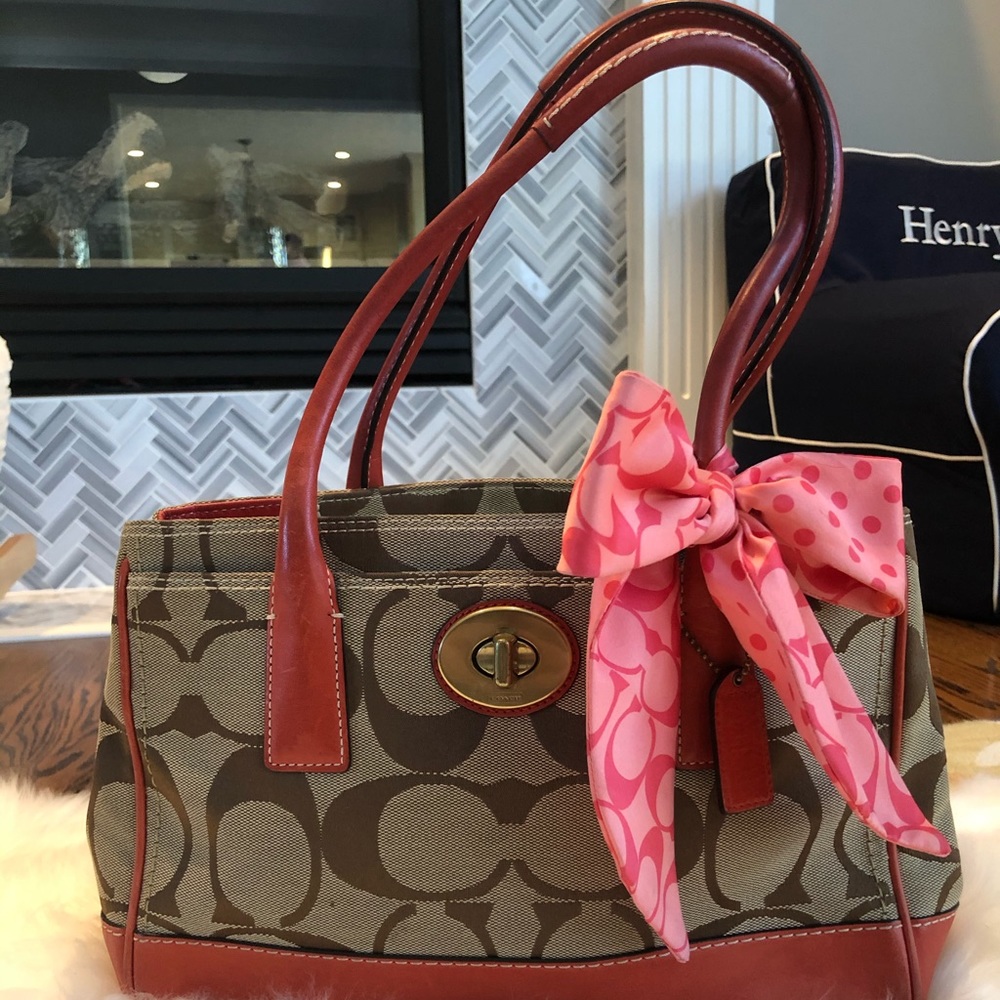Signature Coach purse with scarf